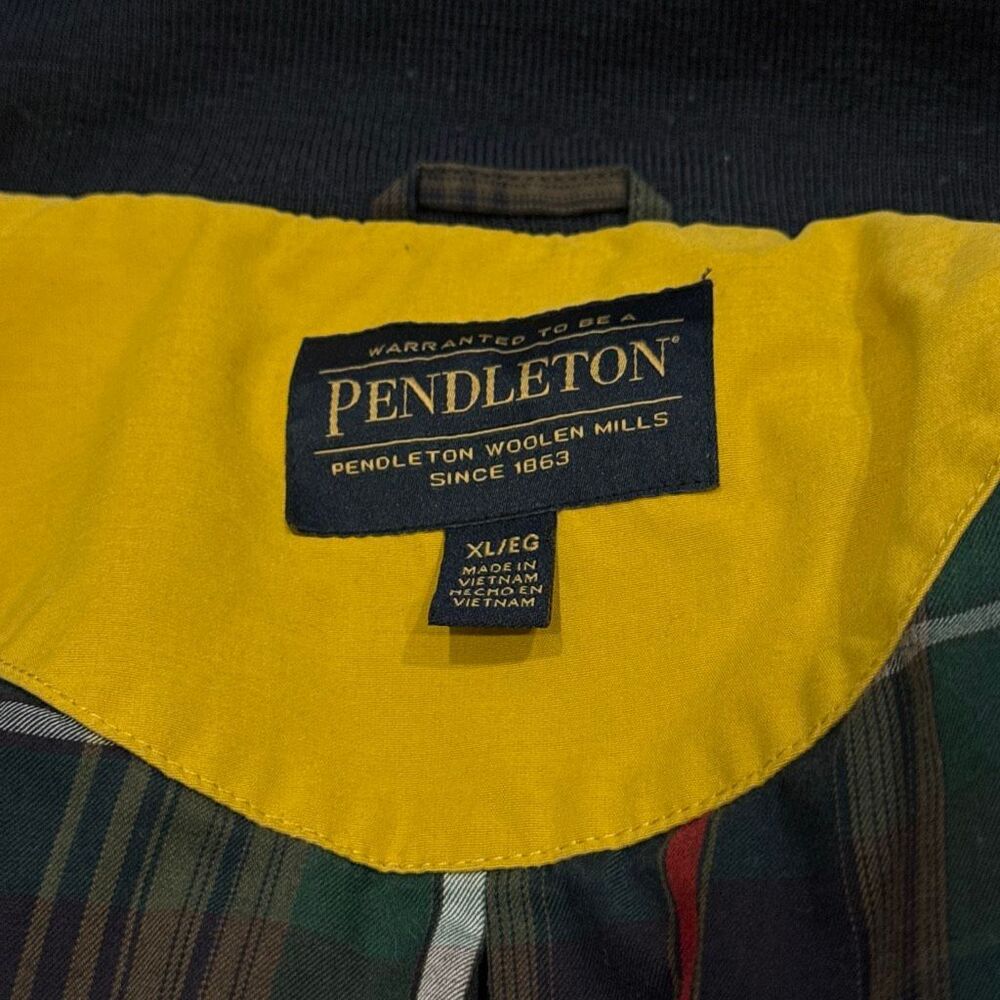 Pendleton Women's Yellow Hooded plaid lined Jacket XL - Picture 3 of 7